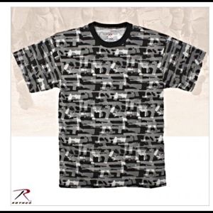 ROTHCO ARMY CAMO GUN PATTERN TEE SHIRT XXL